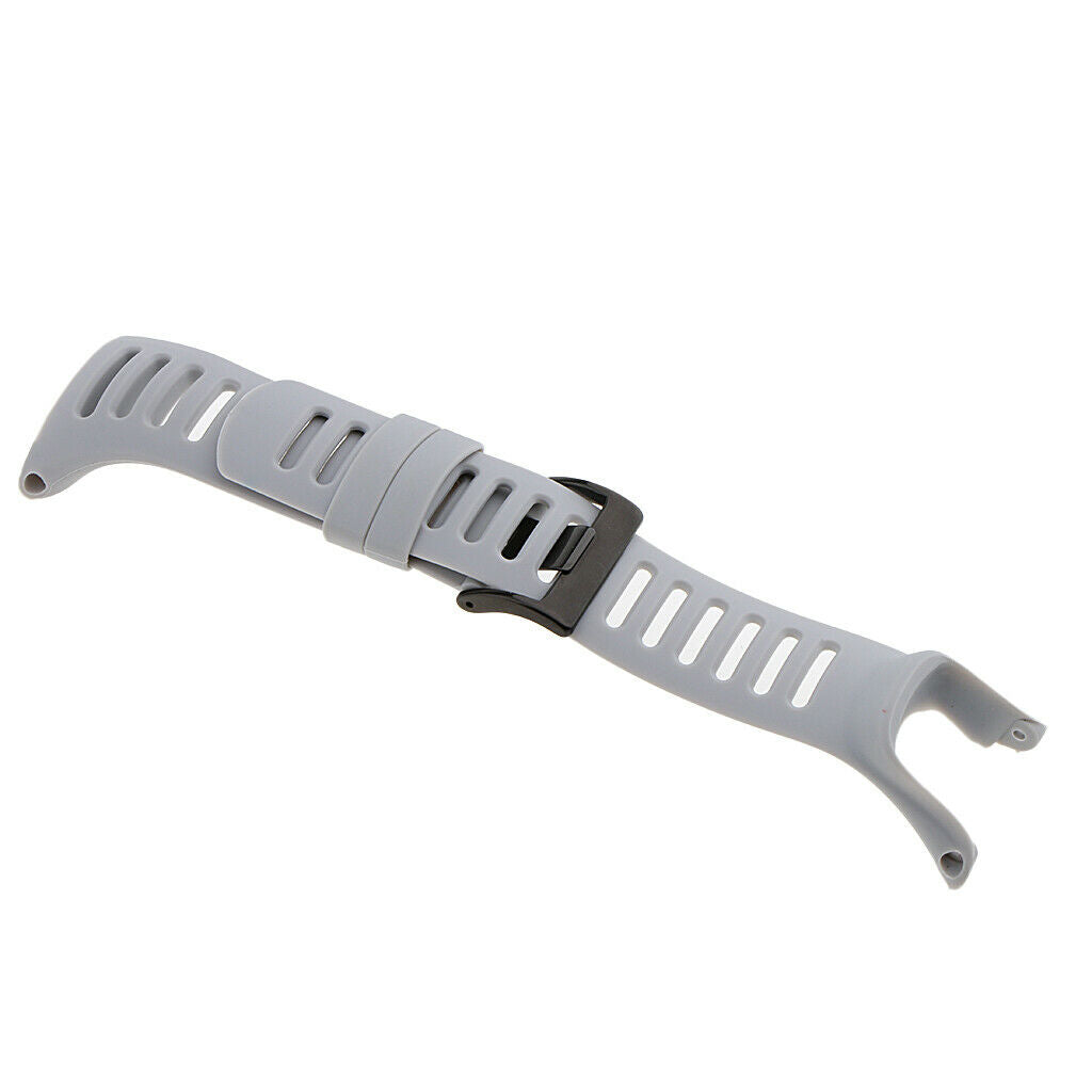 Rubber Wristwatch Bands for Suunto Ambit3 Ambit 2 Ambit 1 Black Gray