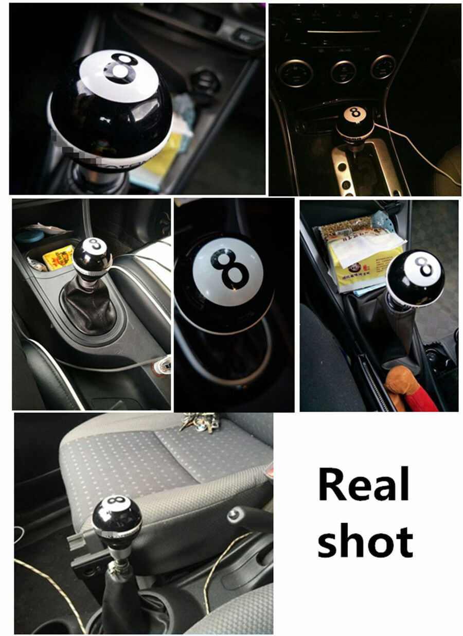 Car Gear Shift Knob Ball 8 Billiard Shape Universal Manual Lever Stick Shifter