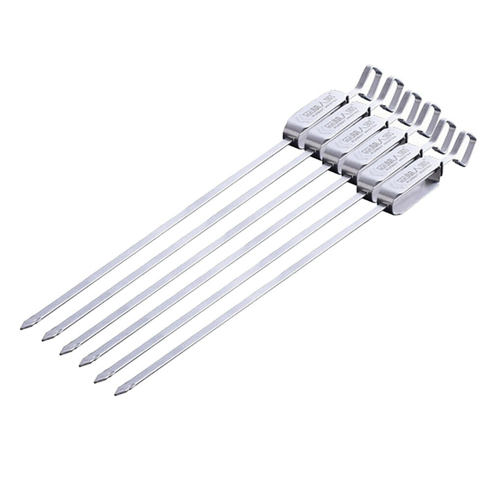 Stainless Steel Skewer Needle BBQ Grill Stainless Steel 45cm,Extensible
