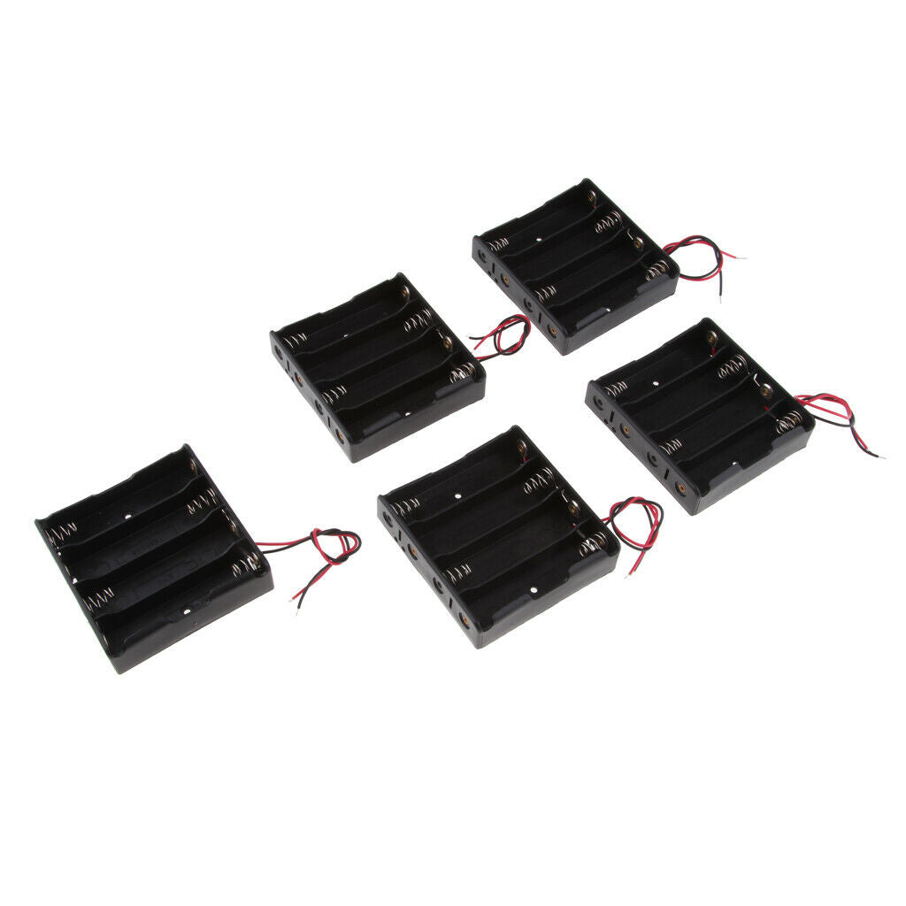 5 X Battery Holder Box Case For 4 X 3.7V (14.8V)  Storage Case
