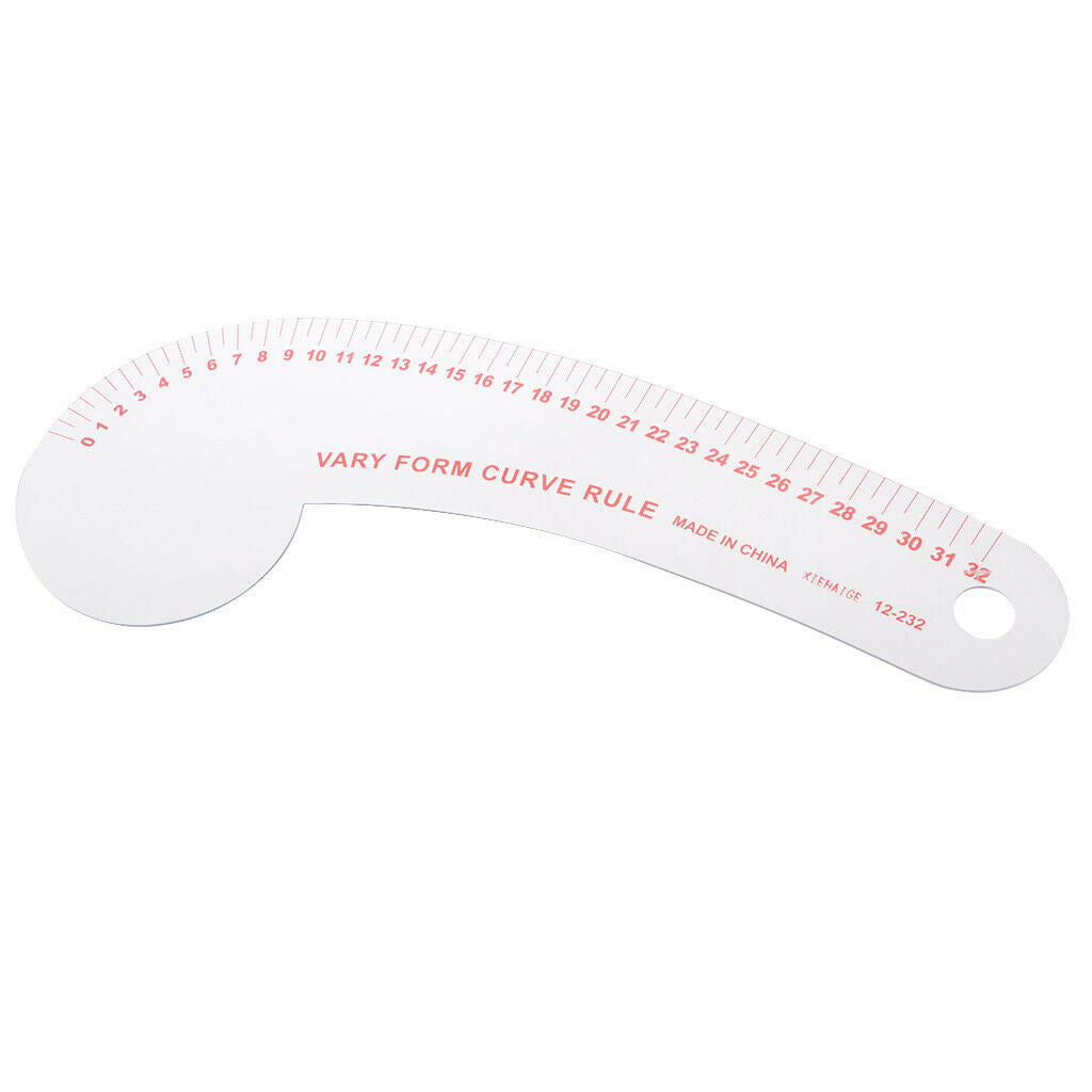12.2 inch Long Comma Shaped Ruler Sewing Tools by Clothing Sewing Supplies