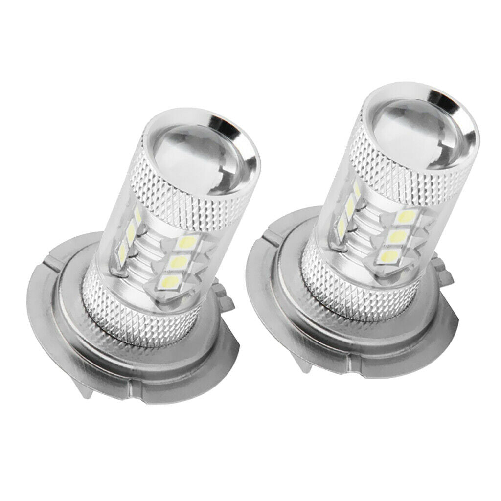 2 Pieces Car H7 80W White LED Fog Driving Lights For Hyundai Genesis Sonata