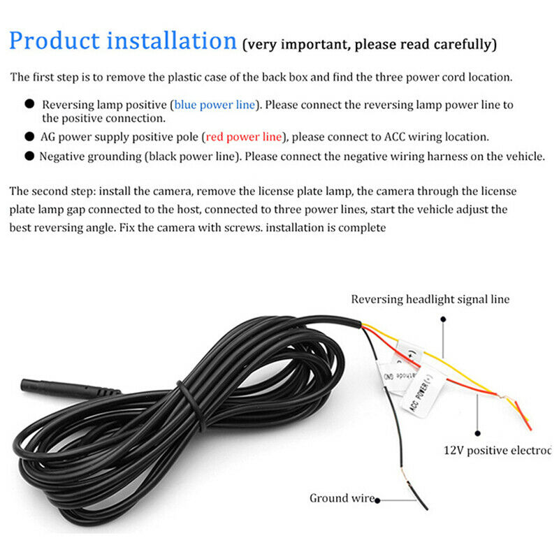 Wifi Camera Rear View Camera for Car Monitor System Full  Video Rcorder WaterpS1