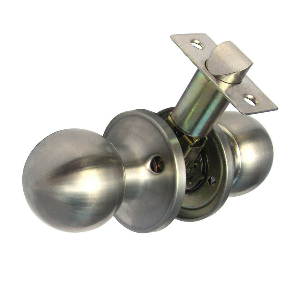 2pcs Door Knob Passage Door Lever Handle Set Nickel Door Handle for Bathroom