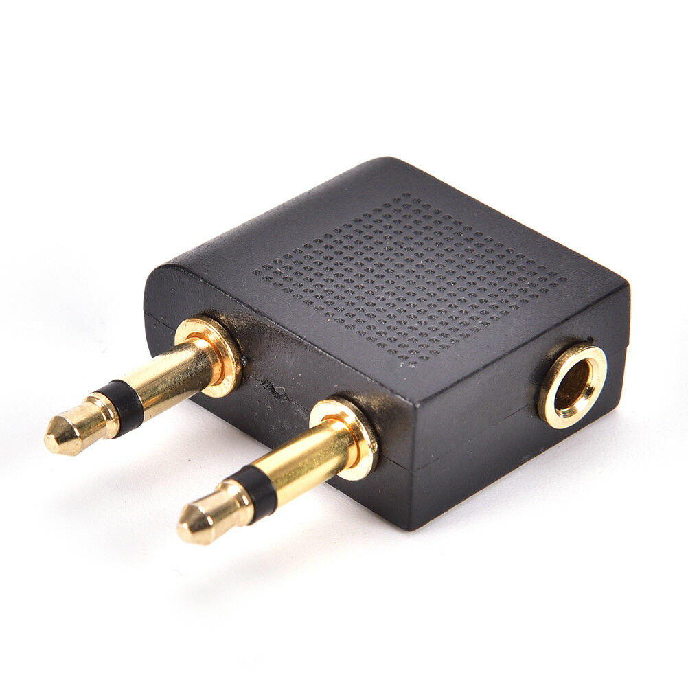 Airplane Airline Travel Headphones Jack Audio 3.5mm Adapter Converte.l8