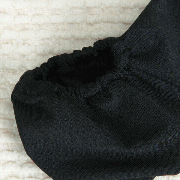 Men's Swimsuit Cover-up with Shaped Tanning Sleeves - Black + Men's