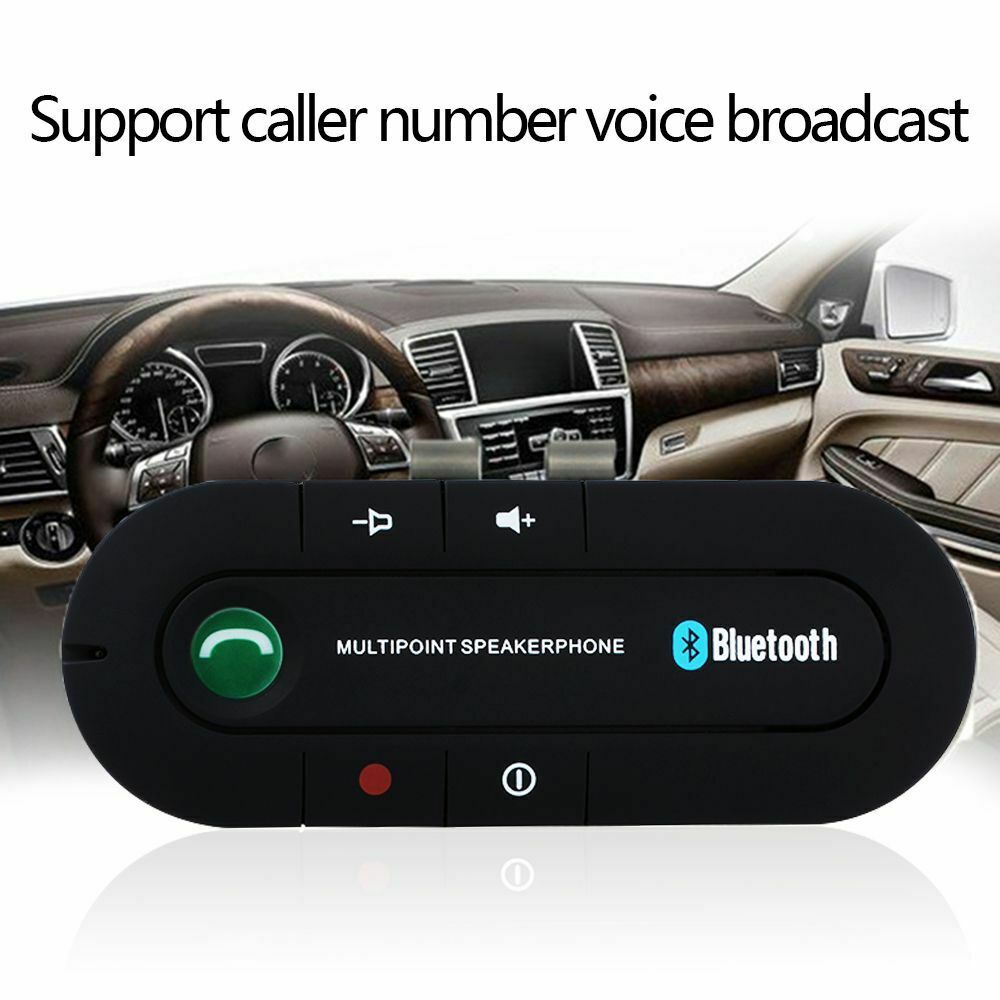 Receiver Hands-free Phone Music Player Car Speaker Bluetooth Hands-free