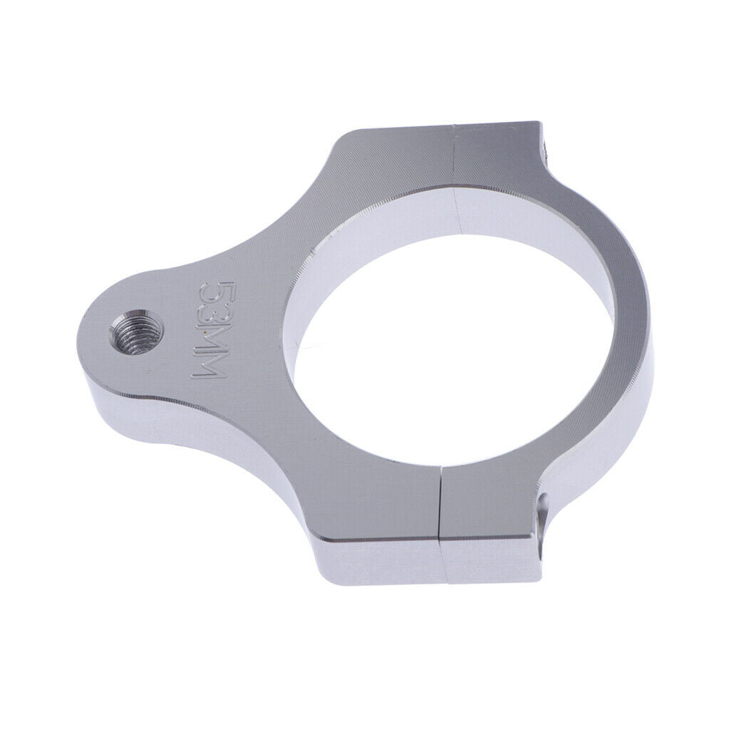 Aluminum Steering Damper Mounting Stanchion Bracket Fork Clamp tube ~ 53mm