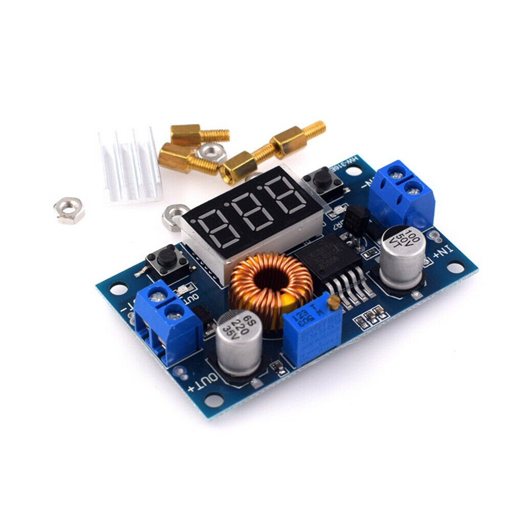 5A 75W XL4015 DC-DC Converter Adjustable Step-Down Module 4.0-38V to 1.25V-36V
