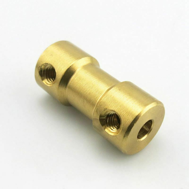 2mm to 2mm Copper DIY Motor Shaft Coupling Joint Connector for Electric Car ToF3