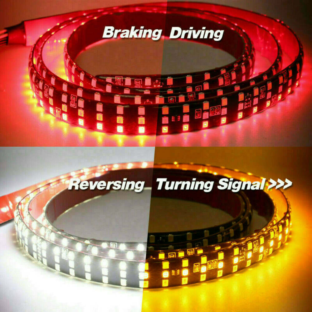 48"Truck Tailgate LED Light Bar Brake Reverse Turn Signal Stop Tail Strip 2021