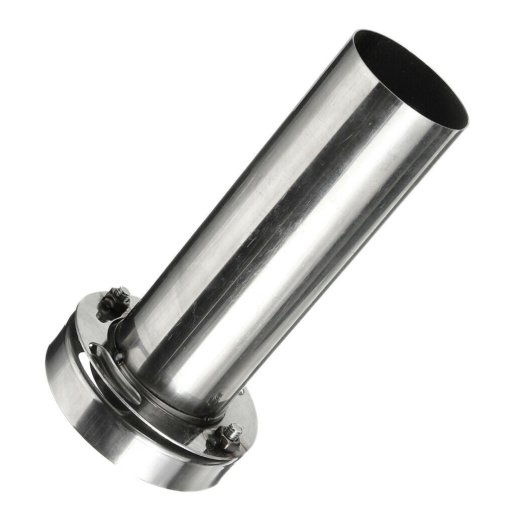 2Piece Insert Removable Stainless Round Exhaust Tip Silencer Muffler 3.5inch
