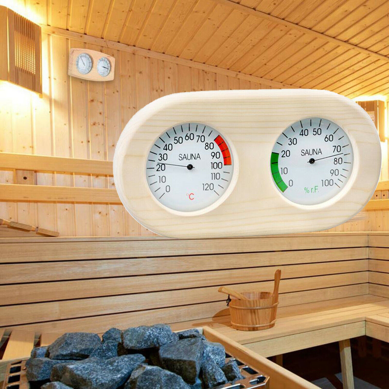 Sauna Hygrothermograph Room Indoor Thermometer Humidity Display Indicator