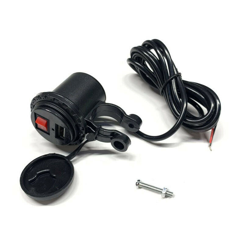 USB Charger Motorcycle Bike Mobile Phone Charging Line System 5V-2.1A Waterproof