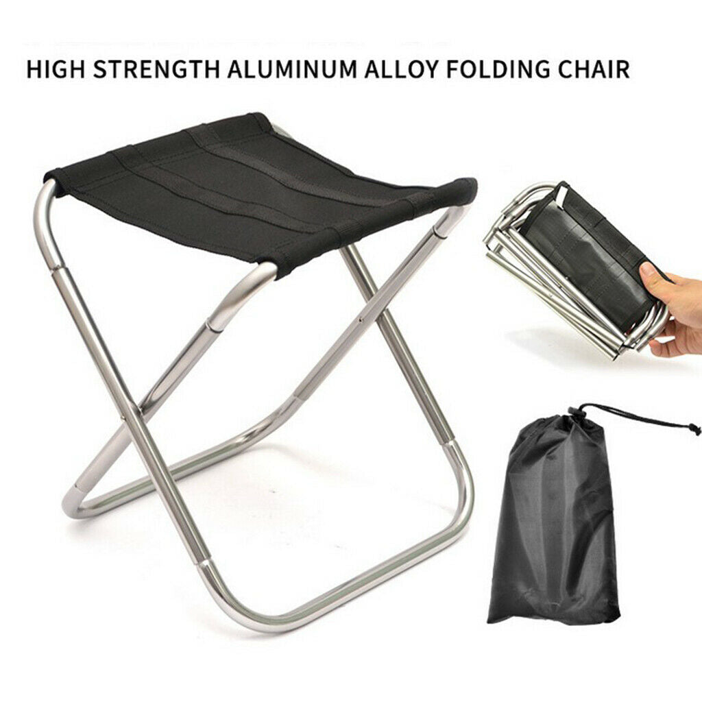 2X Outdoor Ultralight Portable Folding Chair Fishing Camping BBQ Picnic Gray