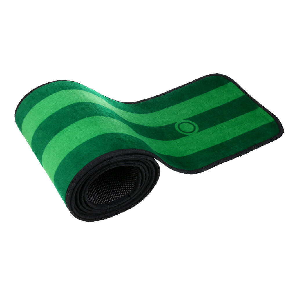 Golf Putting Mat Portable Indoor Putt Training Aids 10x1' Cup Equipment Gift