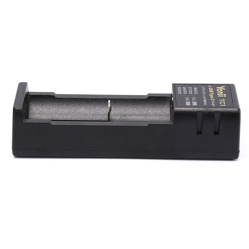USB-C Smart Battery Charger Single Slots For 18650 21700 26650.etc Nimh B.l8