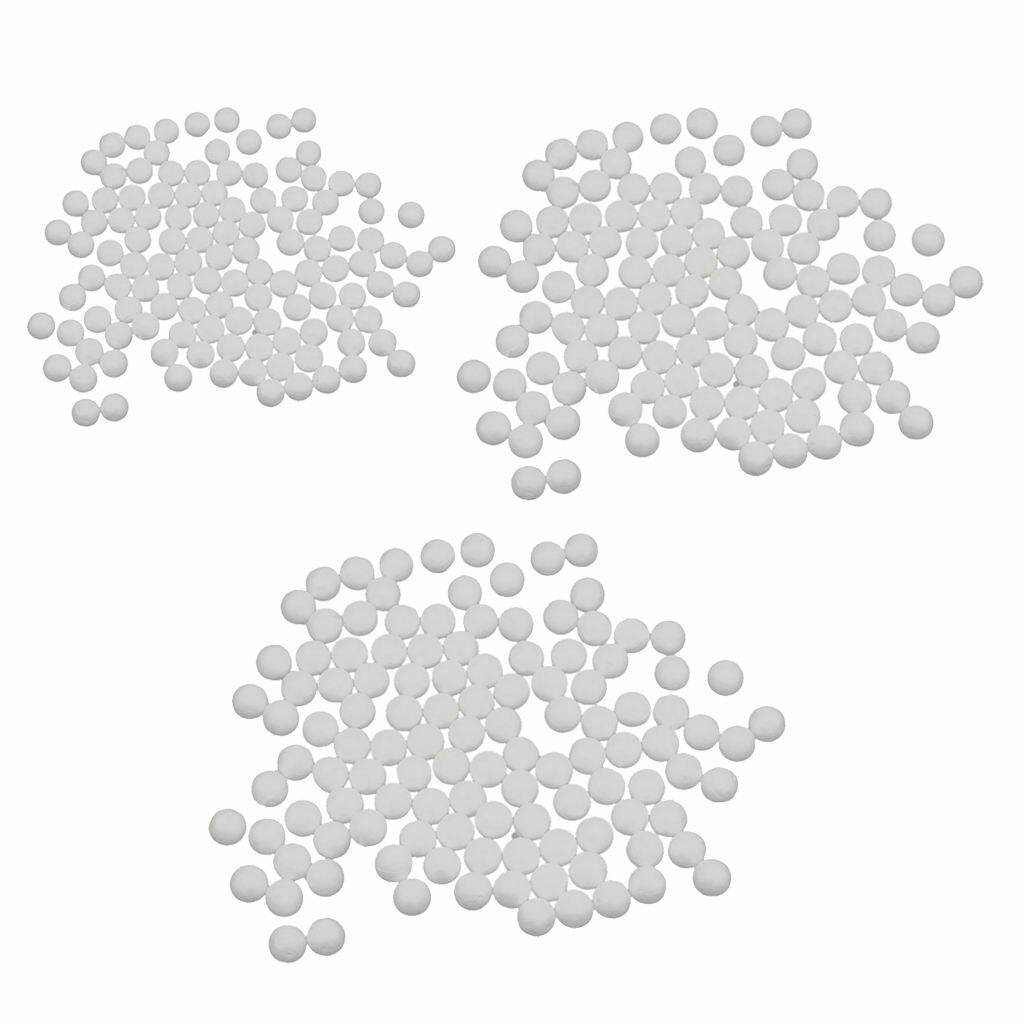 300 Pieces 3 Sizes White Foam Balls Polystyrene Craft Balls Craft Decoration