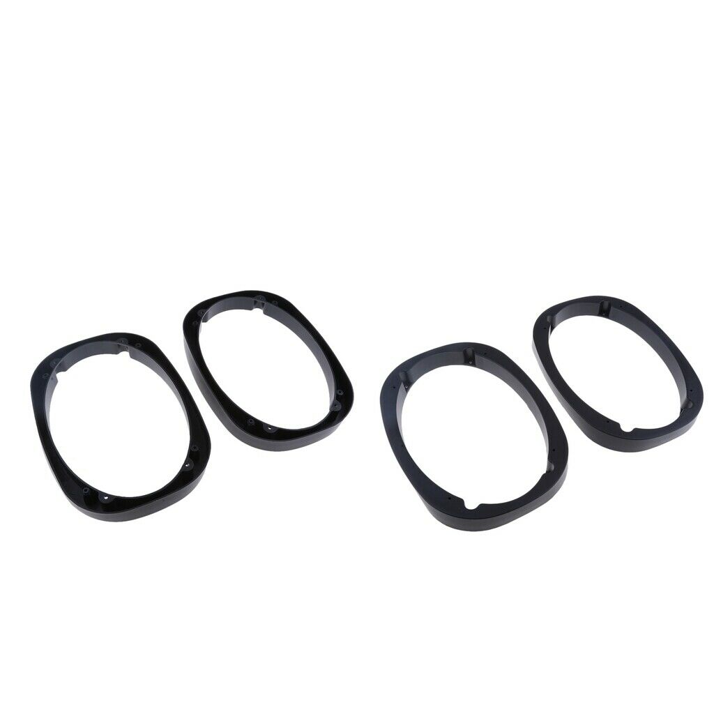 4 Pieces Universal Car Stereo 6 "x 9" Plastic Speakers for Mounting Spacer Rings