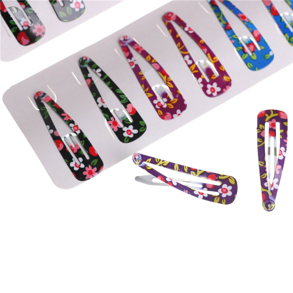 10x Baby Girls Hairpin 4cm BB Clips Snap Hairpins Toddler Kids Hair Accessory BD