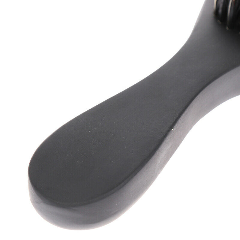 Curved Soft Boar Bristle Wave Hair Brush Wooden Handle Premium Magic Wave Br SJ