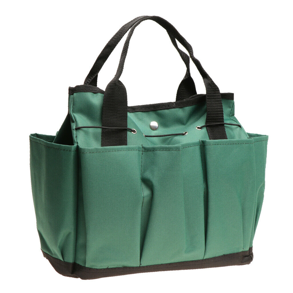 8 Pocks Garden Tool Kit Bag Carrier Tote Organizer Planting Storage Durable