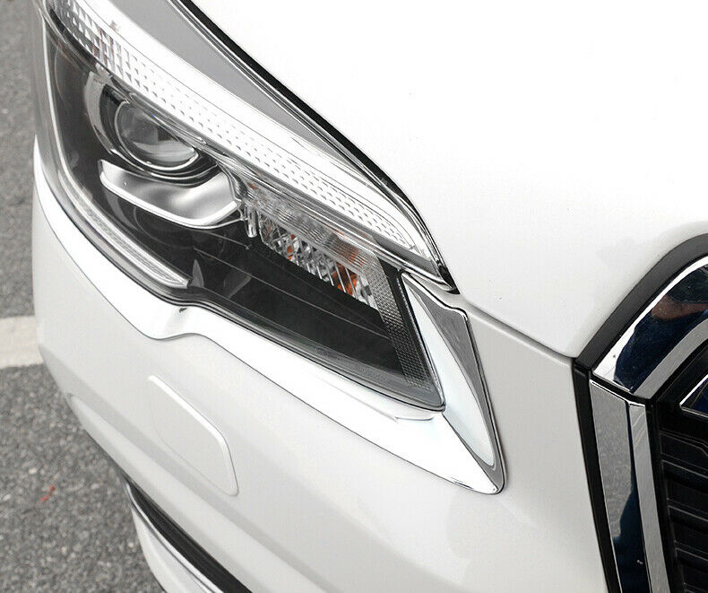 2x Chrome Headlight Trim Cover Eyebrow Frame fit for Subaru Forester 2019-20 New