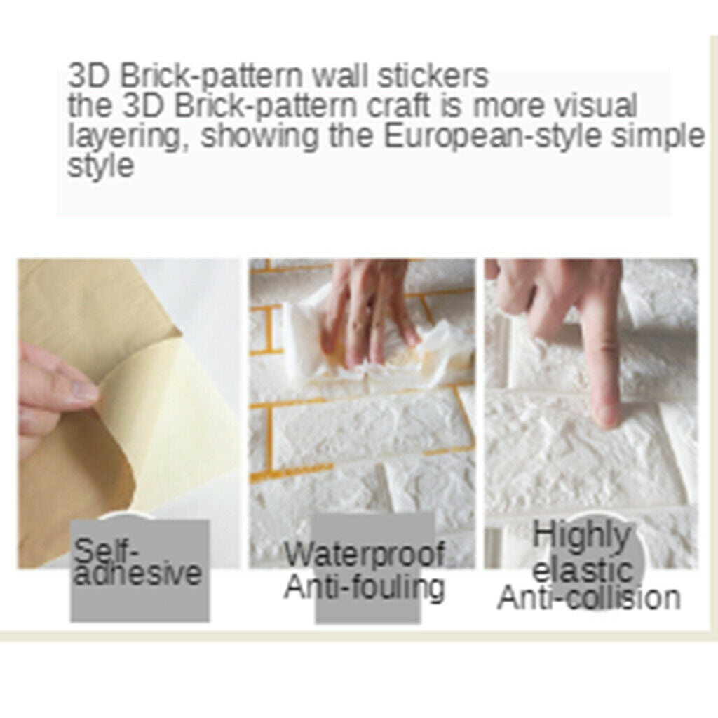 Brick Wallpaper Modern Home Decor Decoration for Bedroom Wall Panels Pink