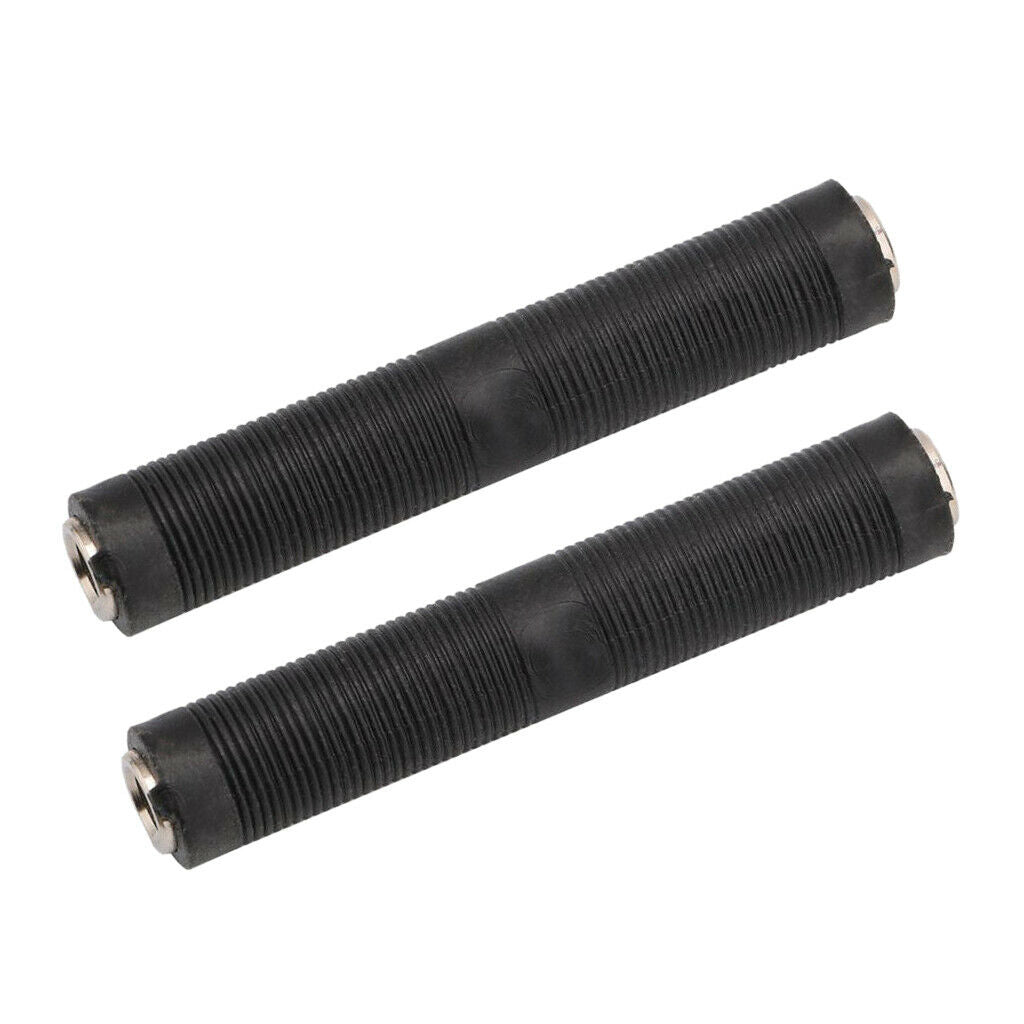 2Pcs Mono 6.35mm 1/4" Female to Female Audio Coupler Adapter