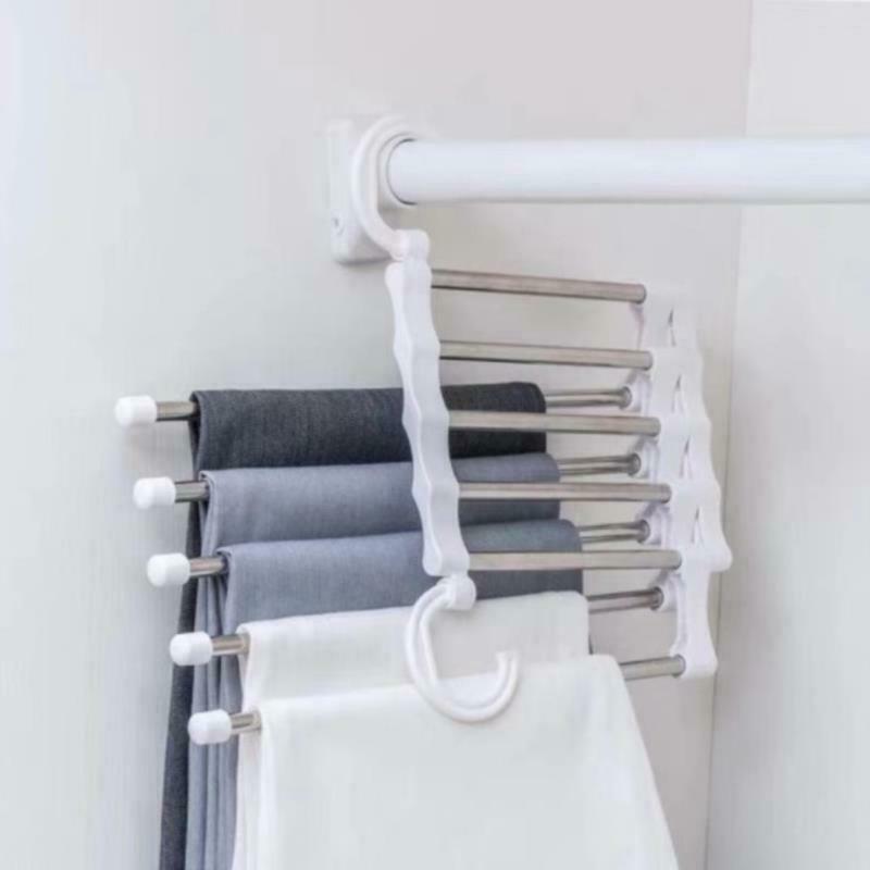 5-in-1 Hanger Multifunctional Portable Hanger Storage Organization Space Sav Rf
