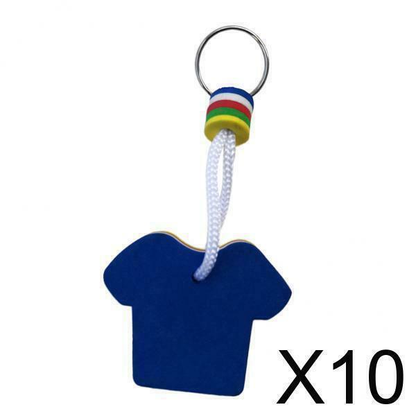 10X EVA Foam Floating Keyring for Boating Yachting Sailing Swim T Shirt Shape