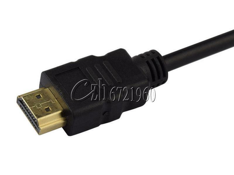 Black 1080P HDMI Male to VGA Female Video Converter Adapter Cable For PC DVD