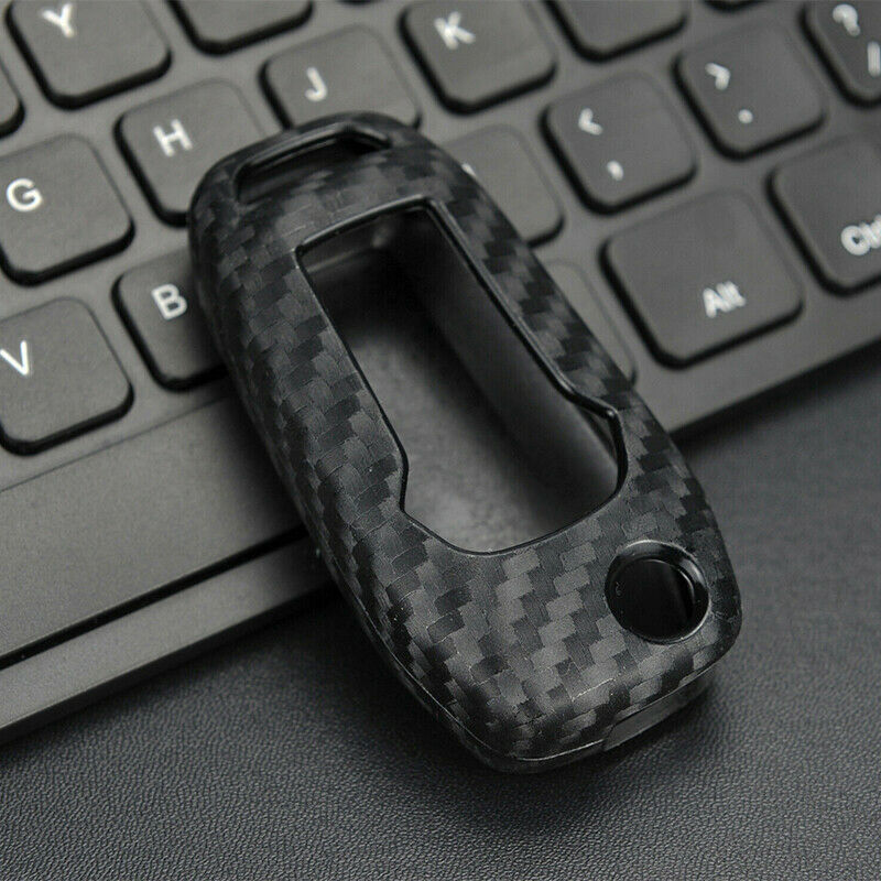 Fit Ford Focus/Explorer/Range Silicone Carbon Fiber Smart Key Case Cover