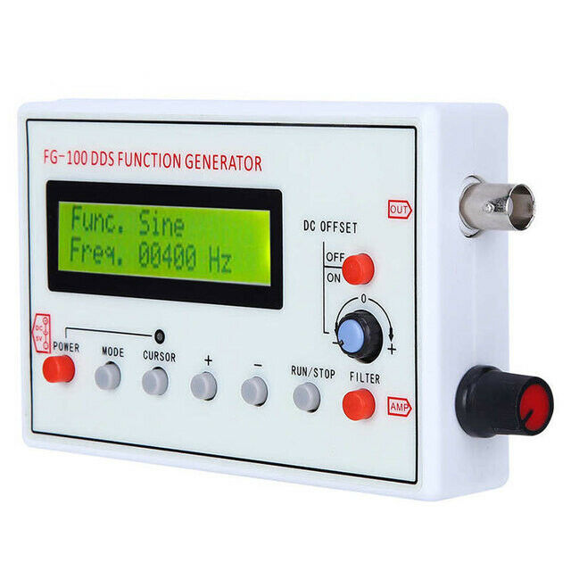 Dds Function Signal Generator Module Fg-100 1Hz-500Khz Sine+Square Wave 3.5~10V