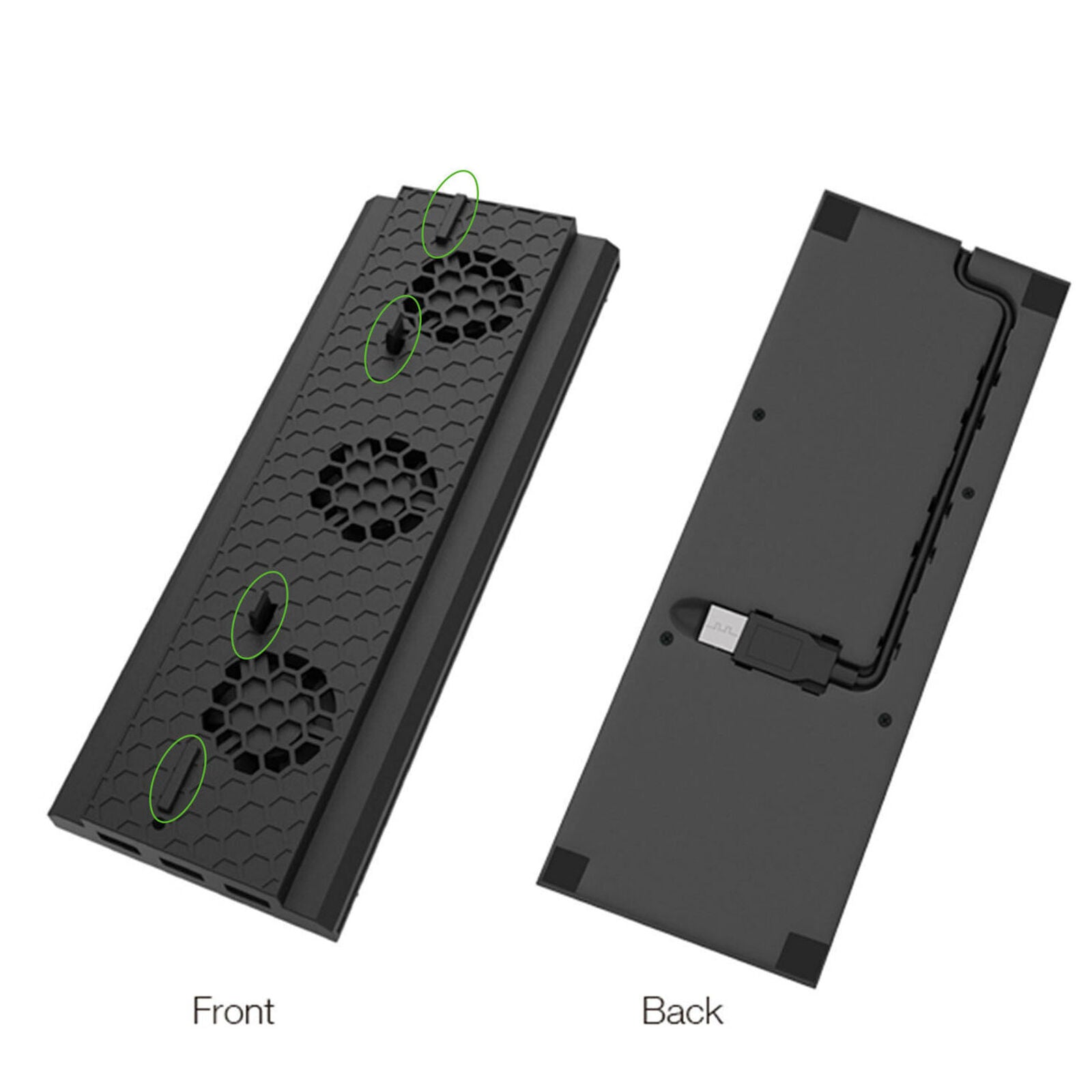 Vertical Stand Cooling Fan For Xbox one X Console With 3 USB Ports