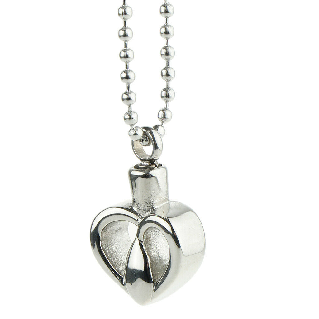 Stainless Steel Urn Pendant Memorial Necklace Pet Memorial Jewelry Style 5