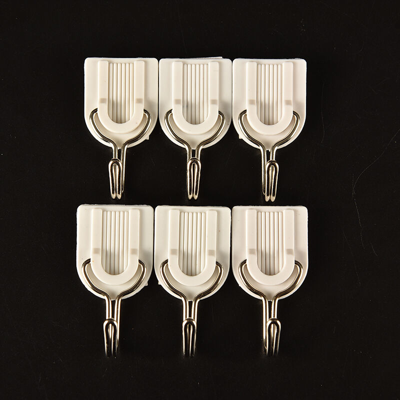 6Pcs Self Adhesive Wall Door Hook Hanger Bag Keys Bathroom Kitchen Stick.l8