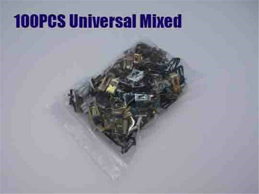 100x Car Dashparts Audio DVD Panel Metal&Plastic Mixed Fastener Clips Universal