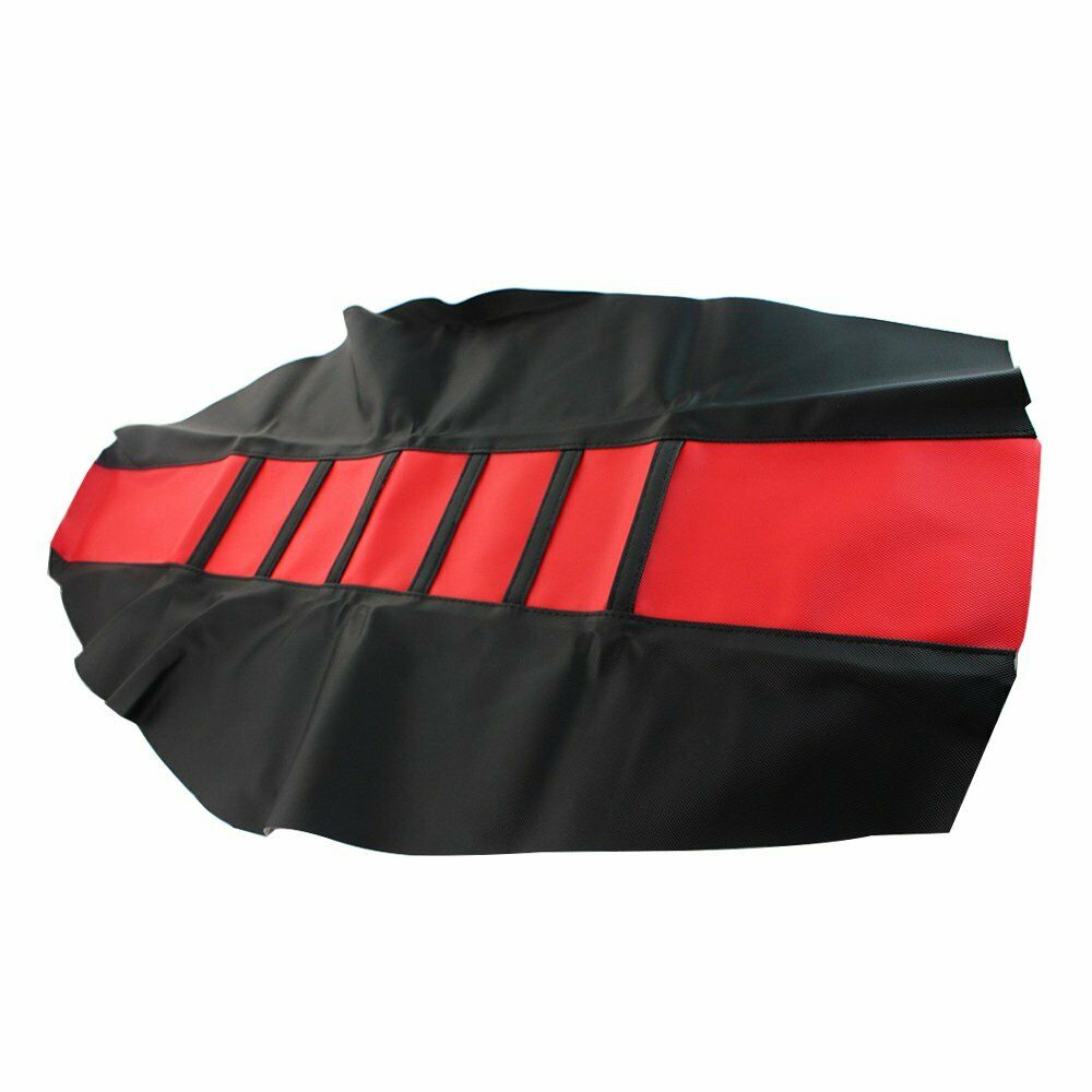 Motorcycle Red Rubber Pro Ribbed Gripper Soft Seat Cover For HXXda CRF450X 05-16