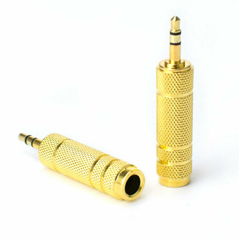 3.5mm Male to 6.5mm Female Stereo Mic Audio Headphone Jack Adapter Conver.l8