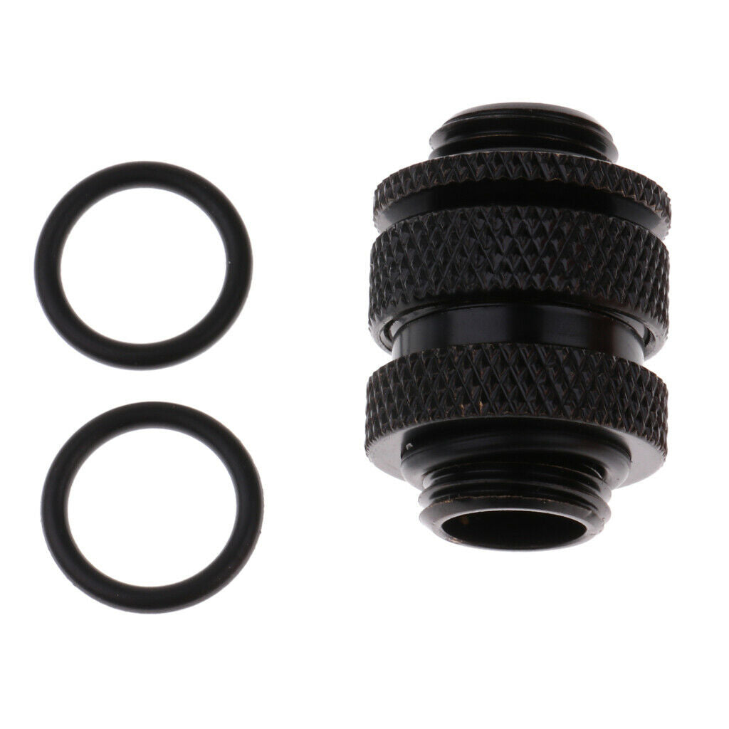 1 Pack of G1/4 Dual Adjustable Pipe (16-22MM) Thread For PC Water Cooling