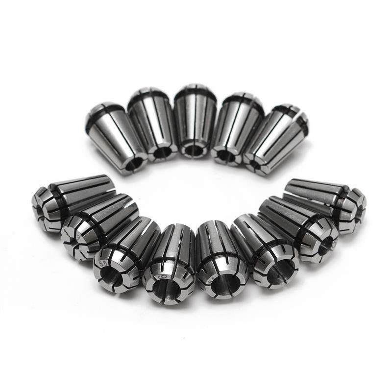 13Pcs ER11 Spring Collet Set+1-7mm Machine Accessories Milling Lathe Workholding