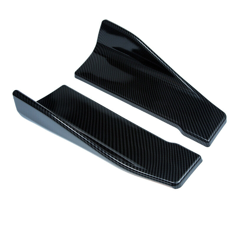 Carbon Fiber Auto Car Bumper Spoiler Rear Lip Side Skirt Splitter Winglet Wing