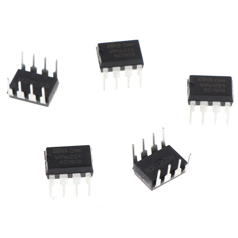 5PCS VIPer22A inline DIP-8 power management chip   WF