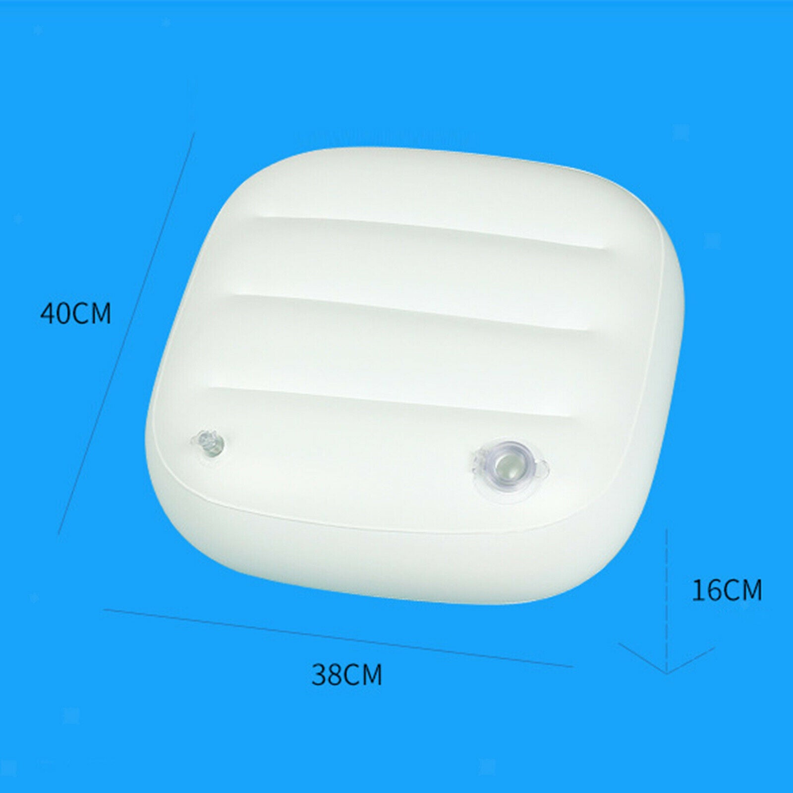 Water Injection Cushion Inflatable Spa Bath Booster Seat for