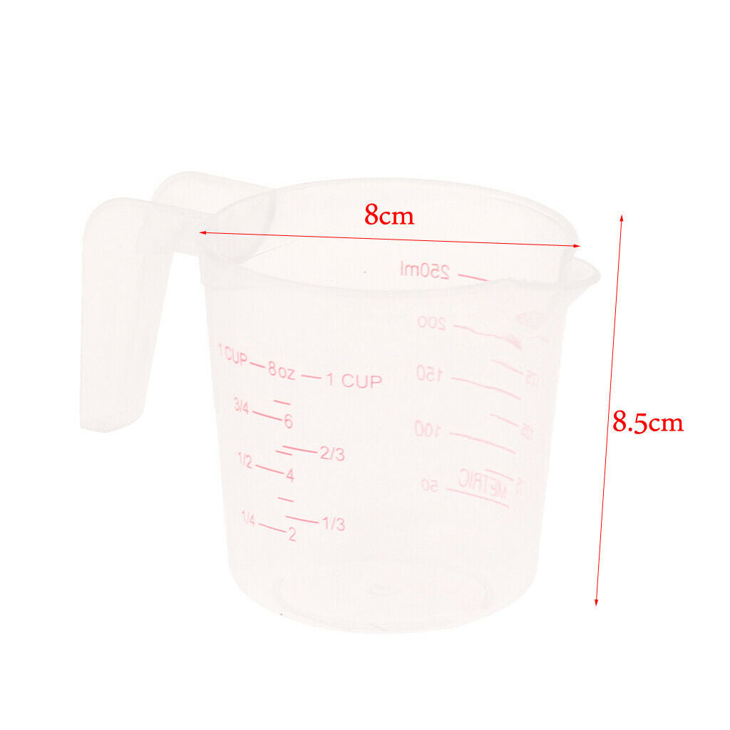 Transparent Plastic Measuring Cup For Young Parrot Baby