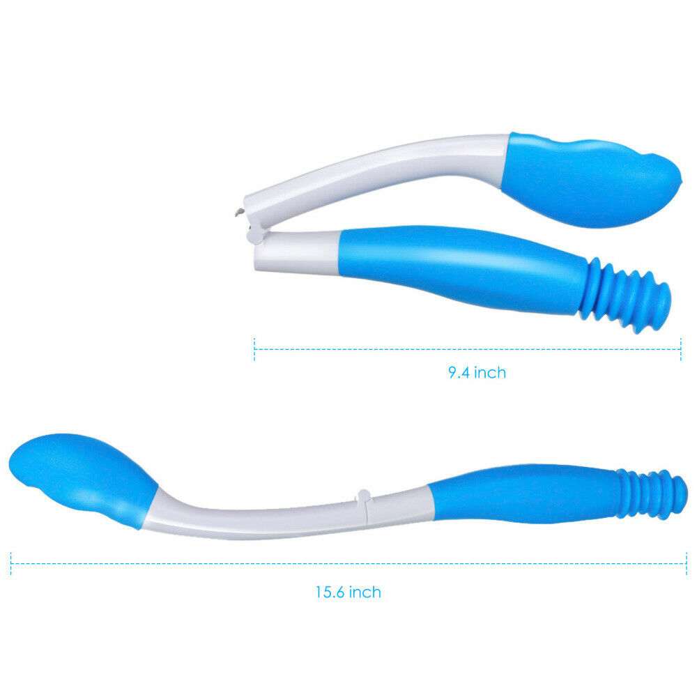 Folding Comfort Long Bottom Wiper Holder Toilet Paper Grip Self Wipe Aids