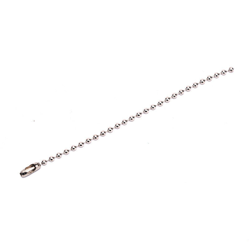 10Pcs 3.5" Long 0.09" Bead Dia Connector Clasp Ball Chain Keychain DDD