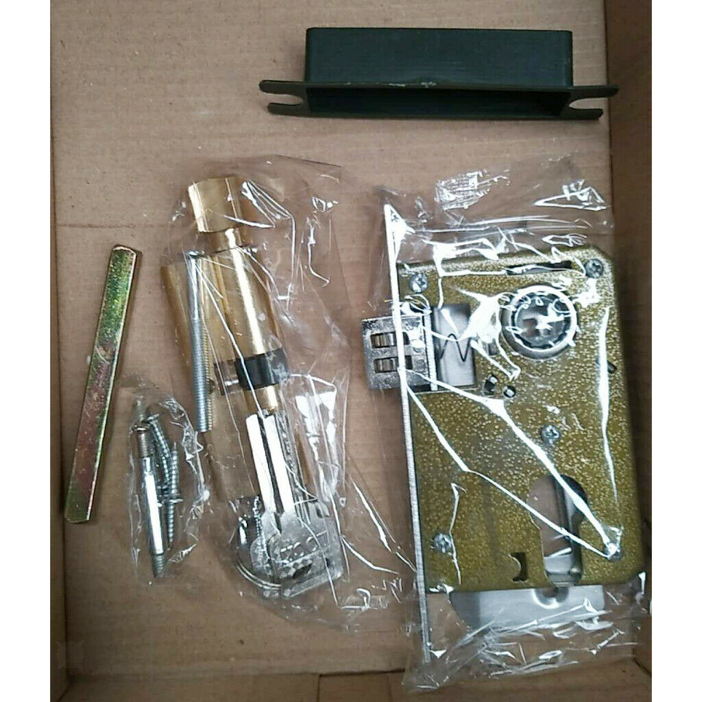 Entrance Lever door handle with Three keys for office or front door #6