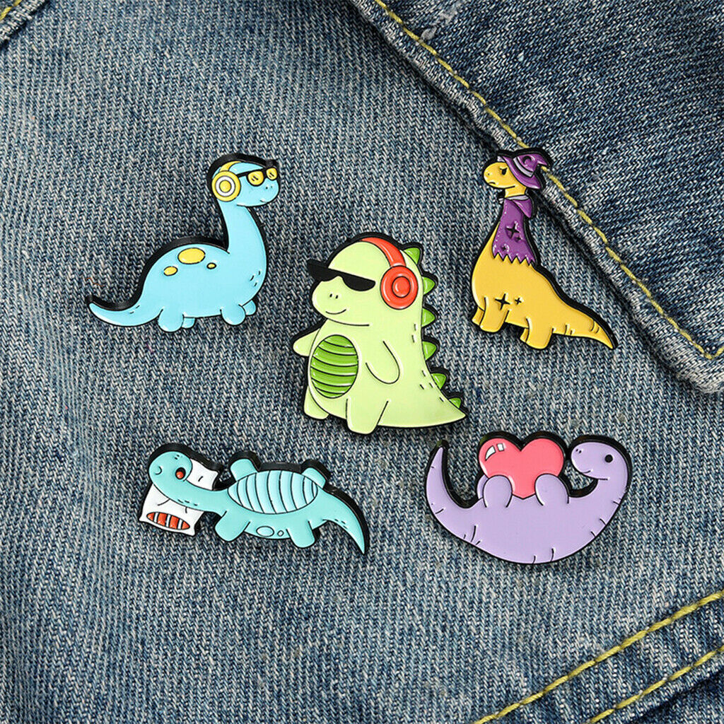 Dinosaur Enamel Pins for Clothing Jackets Backpacks Hat Dinosaur Lapel Pin